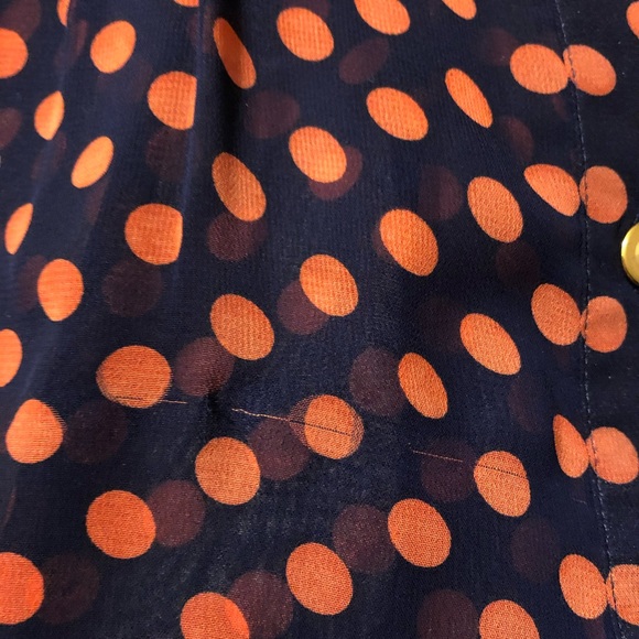 Sheer polka dot sleeveless blouse - Picture 4 of 5